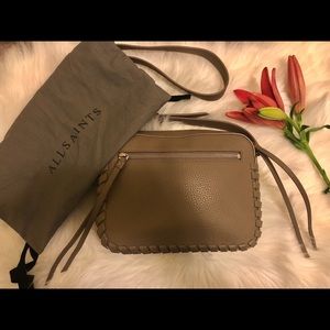 All Saints Tan Crossbody Bag